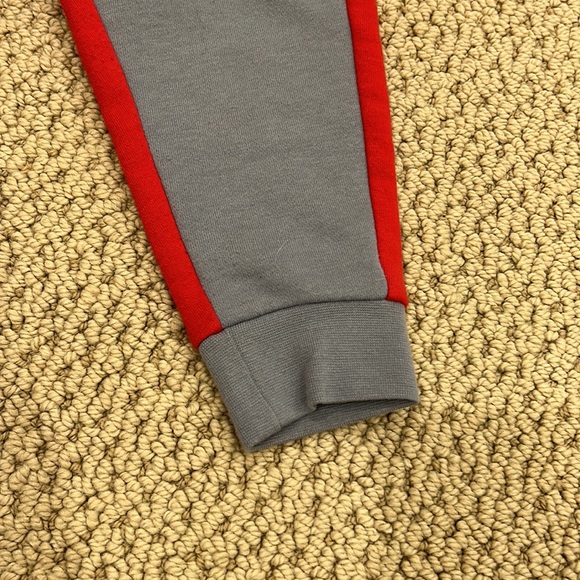 Baby Jordan Sweatpants Size 24 Months Red and Grey - Picture 3 of 8